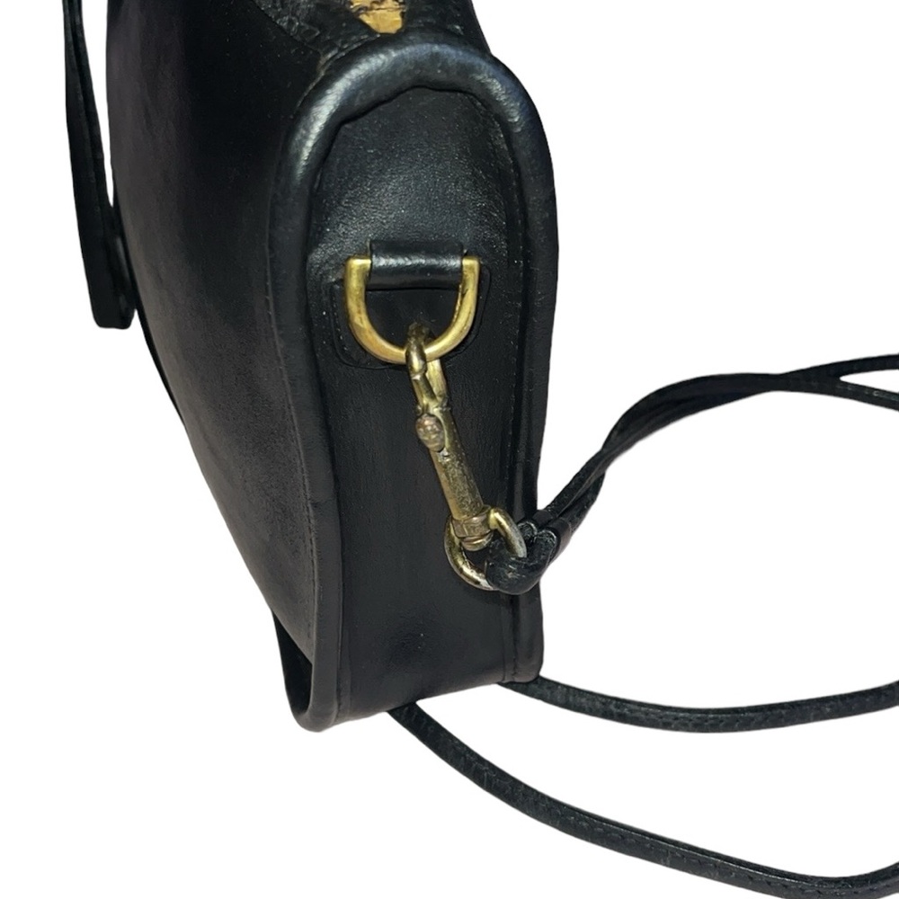 Vintage COACH Y2K Leather BONNIE CASHIN Black Purse double straps No 164-7024 - Picture 10 of 15